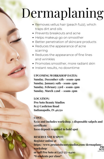 Dermaplaning Workshop Flyer Dermaplaning Workshop Flyer