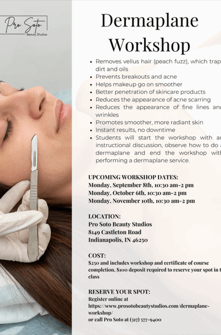 Workshop Flyers Dermaplane